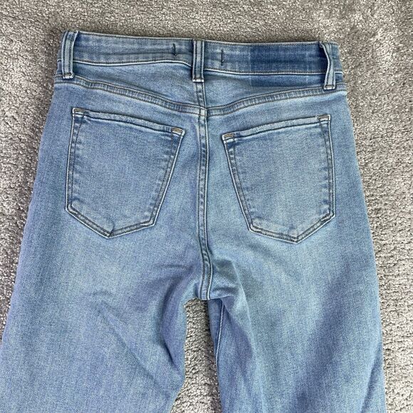 Abercrombie & Fitch Jeans Women’s 27X28 Blue Super Skinny Ankle High Rise Light - Picture 4 of 11